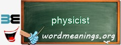 WordMeaning blackboard for physicist